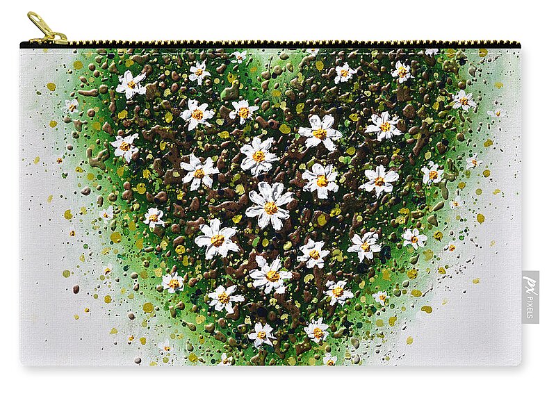 Spring Carry-all Pouch featuring the painting Spring Heart by Amanda Dagg