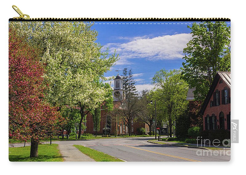 New England Zip Pouch featuring the photograph Spring in Woodstock #2 by Scenic Vermont Photography