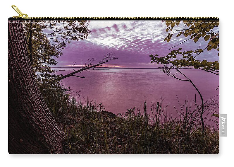 Sunrise Zip Pouch featuring the photograph Sunrise Surprise #1 by Joe Holley