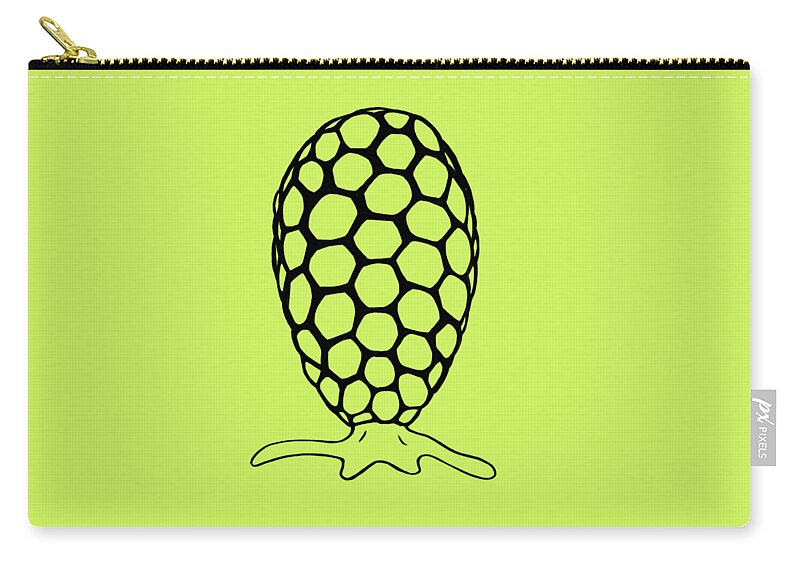 Protozoa Carry-all Pouch featuring the digital art Testate Amoeba by Kate Solbakk