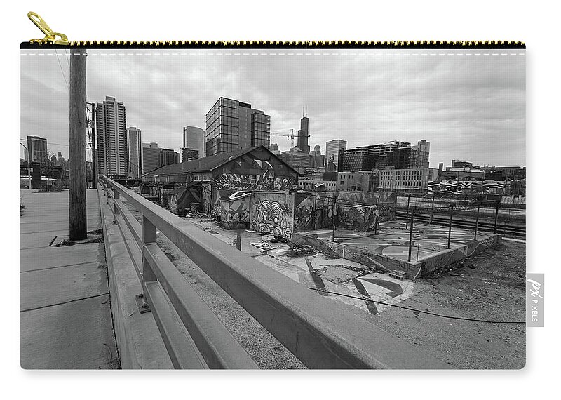 Chicago Zip Pouch featuring the photograph The Heart of the WEST Loop #1 by Britten Adams