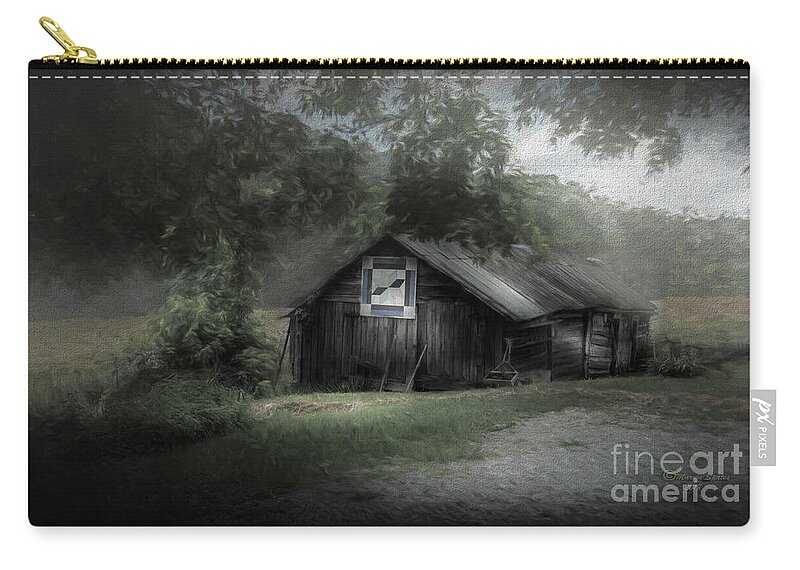 Kentucky Zip Pouch featuring the digital art The Old Place #2 by Marvin Spates