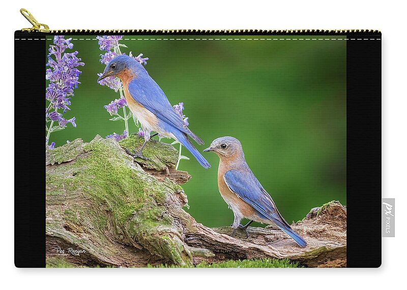 Birds Zip Pouch featuring the photograph The Perfect Pair #1 by Peg Runyan