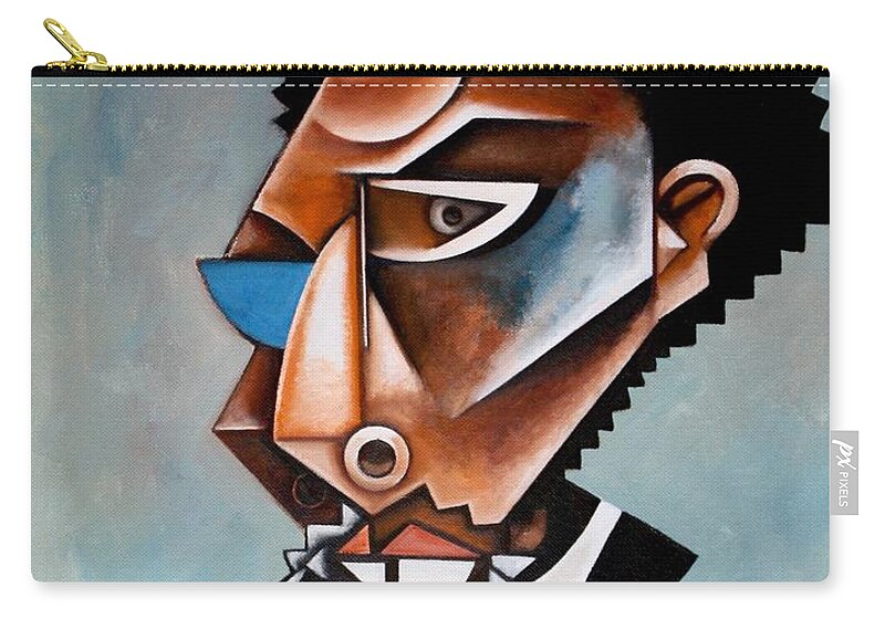 Cornel West Carry-all Pouch featuring the painting The Recondite / Cornel West by Martel Chapman