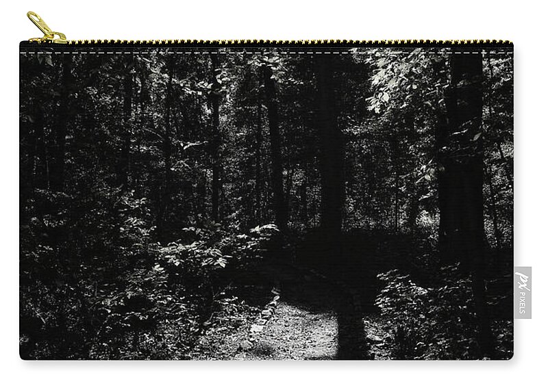 Tree Zip Pouch featuring the photograph The Shadow of the Tree #1 by George Taylor