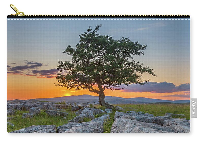 England Zip Pouch featuring the photograph Winskill Stones by Tom Holmes