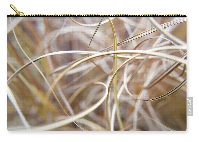 Kirkwood Zip Pouch featuring the photograph Winter Grasses #1 by Curtis Krusie