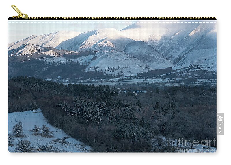 Photographer Zip Pouch featuring the photograph Winter Mountains, Cumbria #2 by Perry Rodriguez