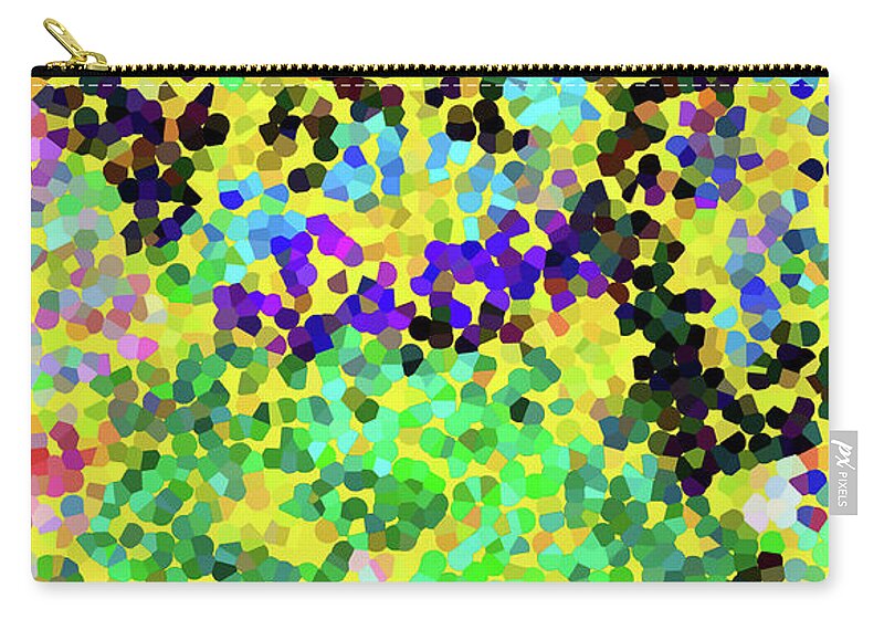 Walter Paul Bebirian: The Bebirian Art Collection Zip Pouch featuring the digital art 10-1-2011labcdefghijklm by Walter Paul Bebirian