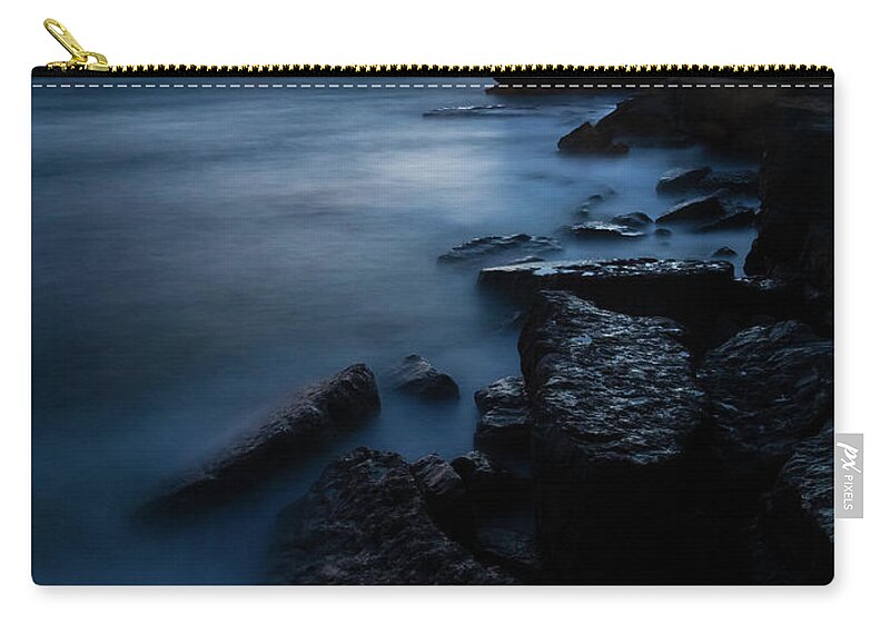 Portland Zip Pouch featuring the photograph Pulpit rock at Portland Bill #10 by Ian Middleton