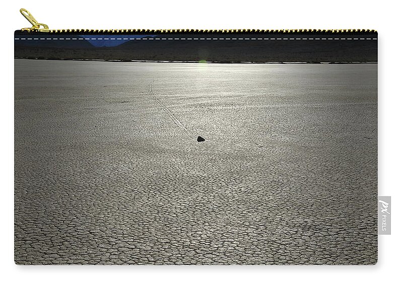 California Zip Pouch featuring the photograph Traveling Stone #10 by Jonathan Babon
