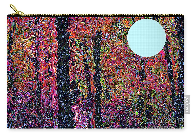 Walter Paul Bebirian: The Bebirian Art Collection Carry-all Pouch featuring the digital art 11-26-2010xzab by Walter Paul Bebirian