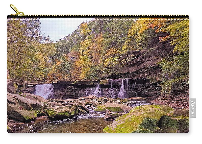  Carry-all Pouch featuring the photograph Great Falls by Brad Nellis