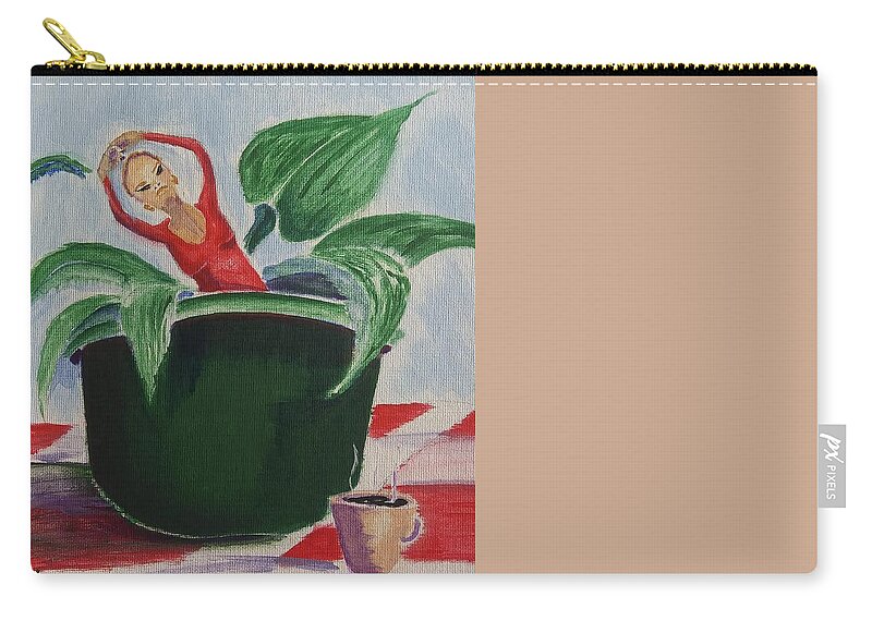 Black Art Carry-all Pouch featuring the drawing Untitled 115 by Donald C-Note Hooker