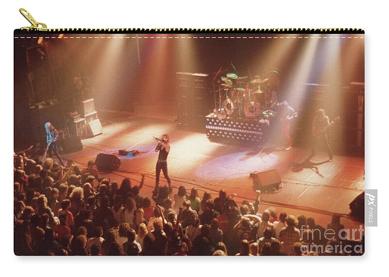 Judas Priest Zip Pouch featuring the photograph Judas Priest #12 by Bill O'Leary