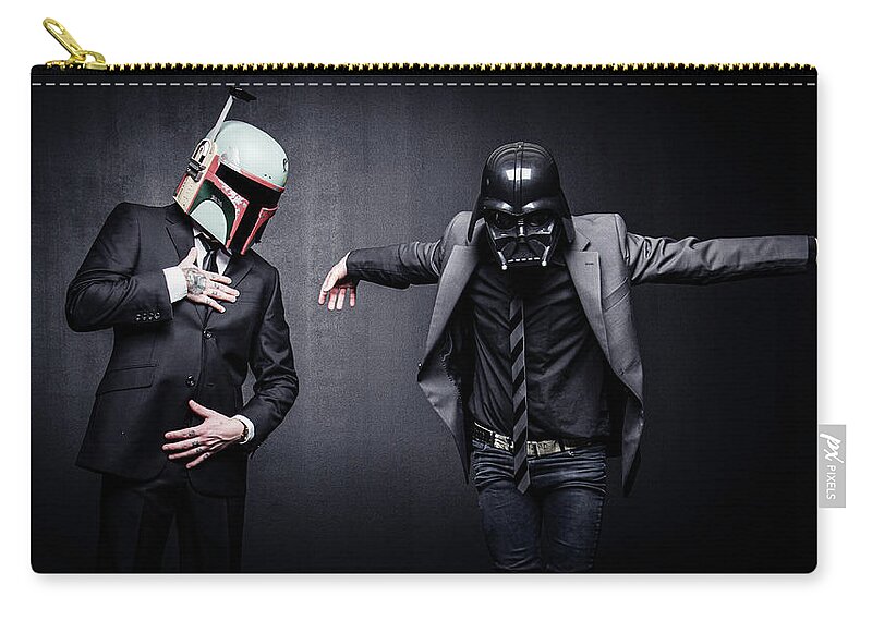 Star Wars Zip Pouch featuring the photograph Star Wars #12 by Marino Flovent