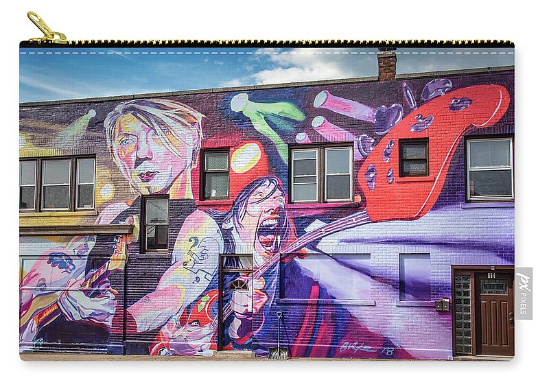 Artwork Zip Pouch featuring the photograph 1212 Hertel by Guy Whiteley