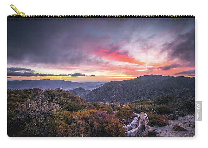 Mountains Zip Pouch featuring the photograph 12.14 #1214 by Ryan Weddle