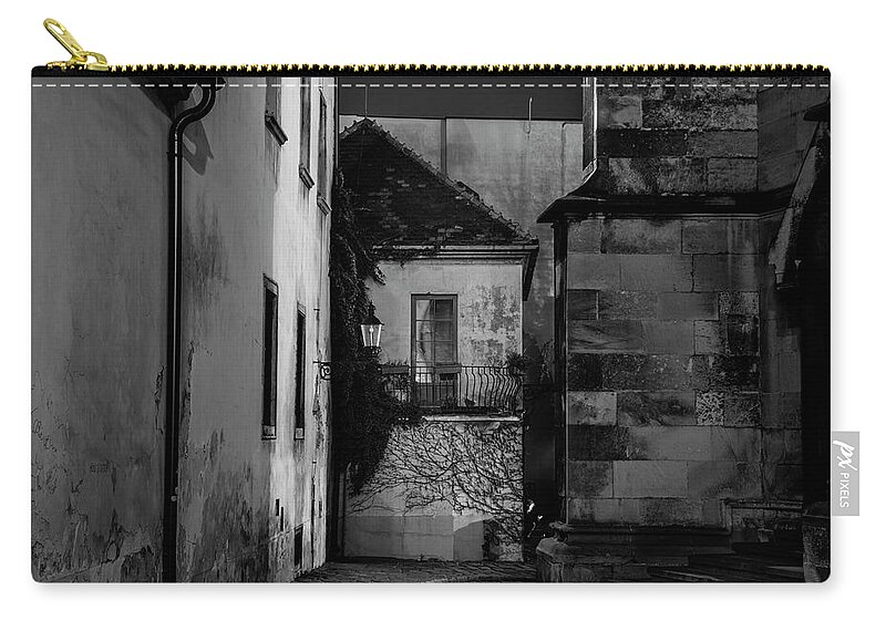 Slovakia Zip Pouch featuring the photograph Bratislava at night #13 by Robert Grac
