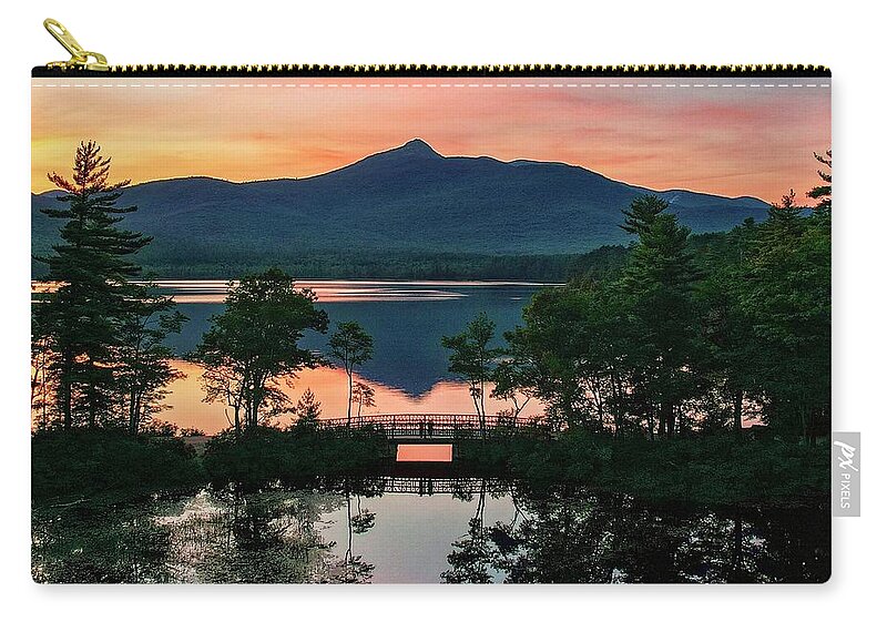  Zip Pouch featuring the photograph Chocorua by John Gisis