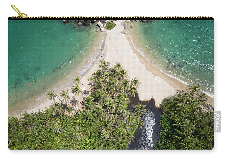 Parque Tayrona Zip Pouch featuring the photograph Parque Tayrona Magdalena Colombia #13 by Tristan Quevilly