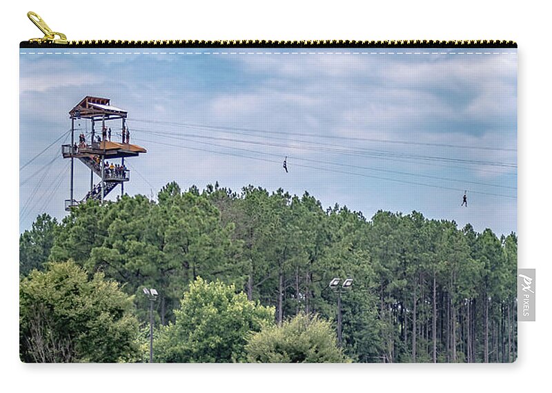 Whitewater Zip Pouch featuring the photograph Whitewater Rafting Action Sport At Whitewater National Center In #13 by Alex Grichenko
