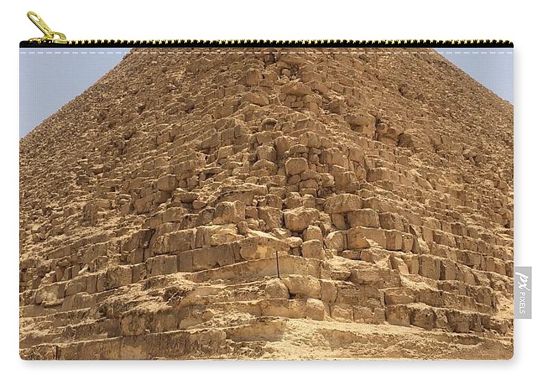 Giza Zip Pouch featuring the photograph Great Pyramids #16 by Trevor Grassi