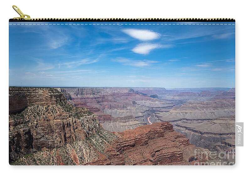 The Grand Canyon Zip Pouch featuring the digital art The Grand Canyon by Tammy Keyes