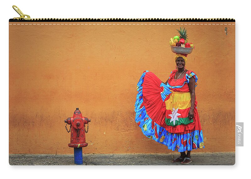 Cartagena Zip Pouch featuring the photograph Cartagena Bolivar Colombia #18 by Tristan Quevilly