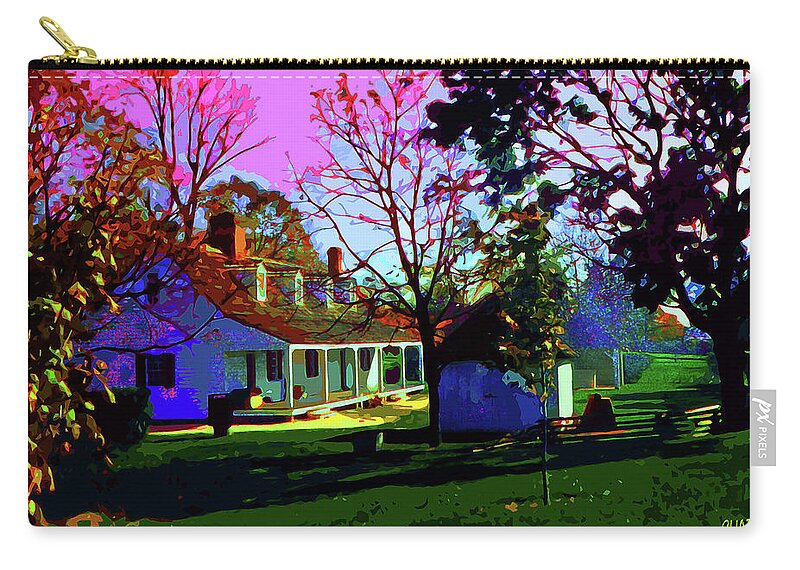 History Zip Pouch featuring the painting 1870s Autumn by CHAZ Daugherty
