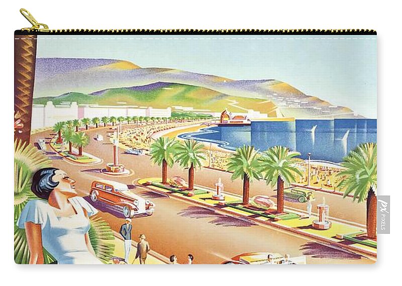 The Vintage Poster 1935 Nice France Beach  French Travel Home Wall Art Photo 