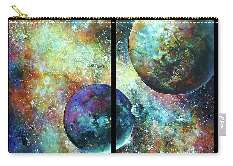  Zip Pouch featuring the painting ...a Moment by Michael Lang