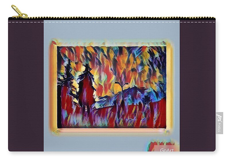 Abstract Abstractart Art Fineart Nature Sky Urban Zip Pouch featuring the photograph Abstract sky #2 by Steven Wills