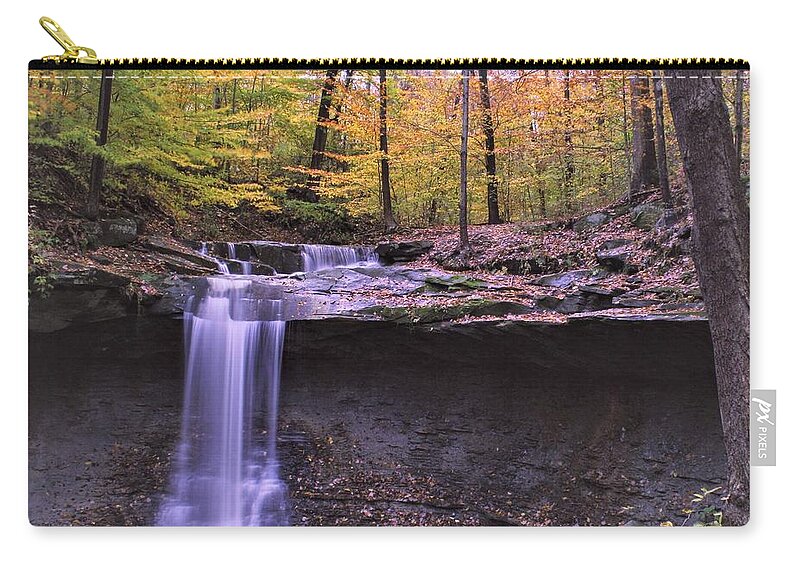  Carry-all Pouch featuring the photograph Blue Hen Falls by Brad Nellis