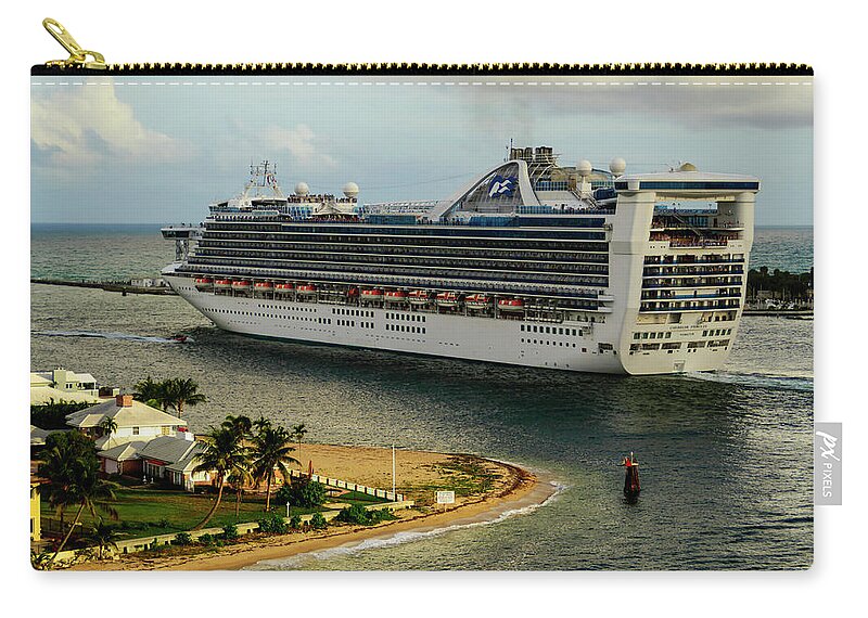 Cruise Carry-all Pouch featuring the photograph Caribbean Princess by AE Jones