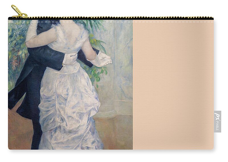 Renoir Zip Pouch featuring the painting Dance in the City by Pierre-Auguste Renoir