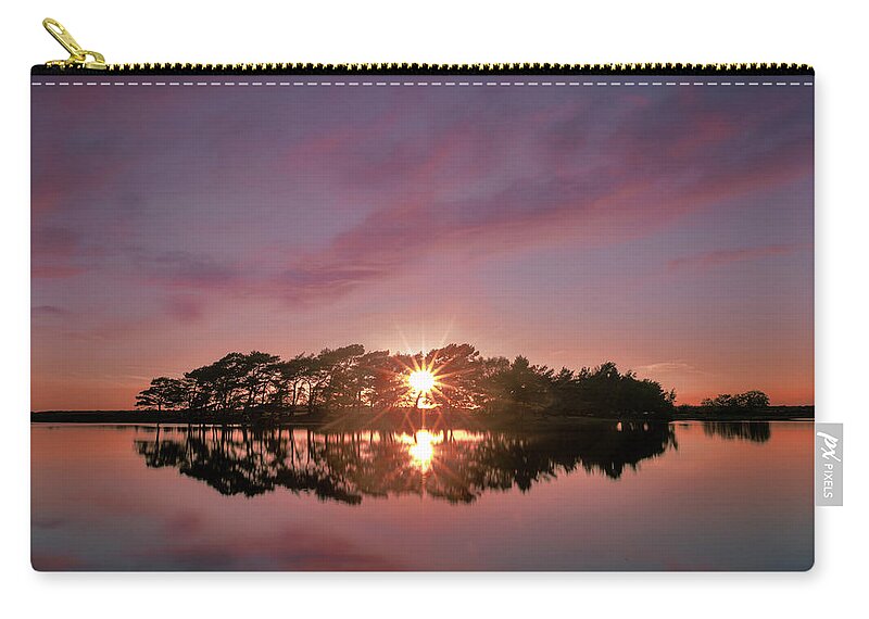 Hatchet Pond Zip Pouch featuring the photograph Hatchet Pond - New Forest, England #2 by Joana Kruse