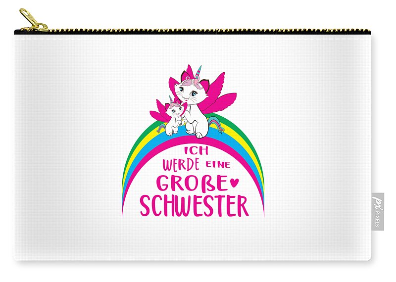 I Will Be Big Sister Unicorn Cat Gift Carry-all Pouch for Sale by Evgenia Halbach