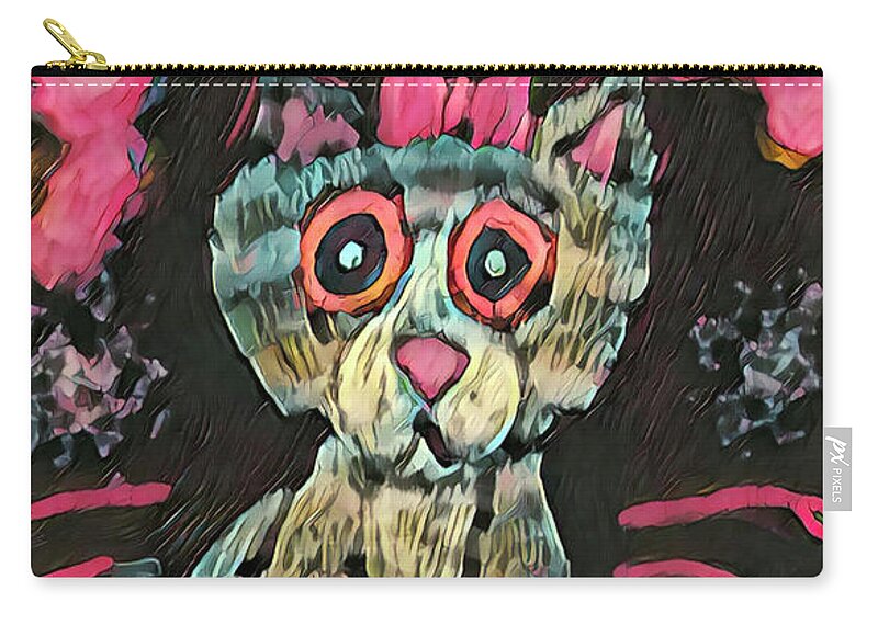  Carry-all Pouch featuring the digital art Keeky by Michelle Hoffmann