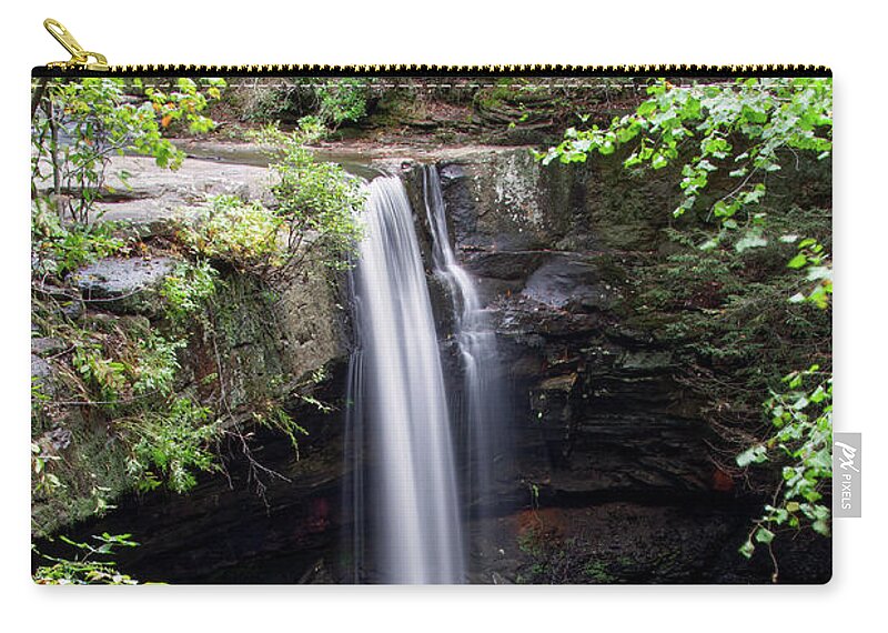 Laurel Falls Carry-all Pouch featuring the photograph Laurel Falls 6 by Phil Perkins