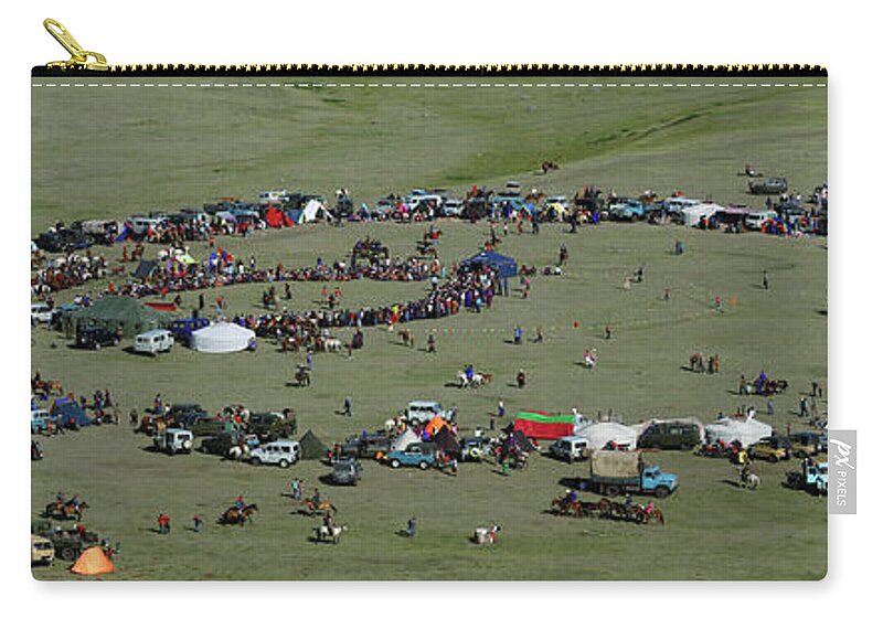 Mongol Naadam Day Carry-all Pouch featuring the photograph Naadam day by Elbegzaya Lkhagvasuren