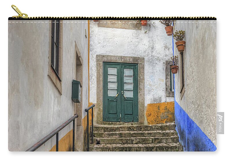 Obidos Zip Pouch featuring the photograph Obidos - Portugal #2 by Joana Kruse
