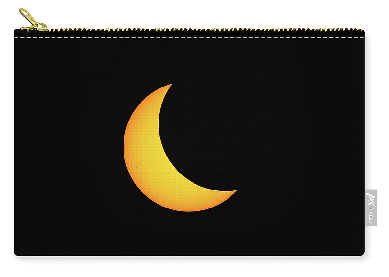 Solar Eclipse Carry-all Pouch featuring the photograph Partial Solar Eclipse by David Beechum