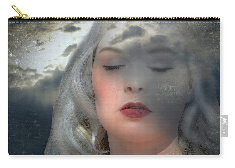 To Sleep Zip Pouch featuring the photograph Perchance to Dream... #2 by Marilyn MacCrakin