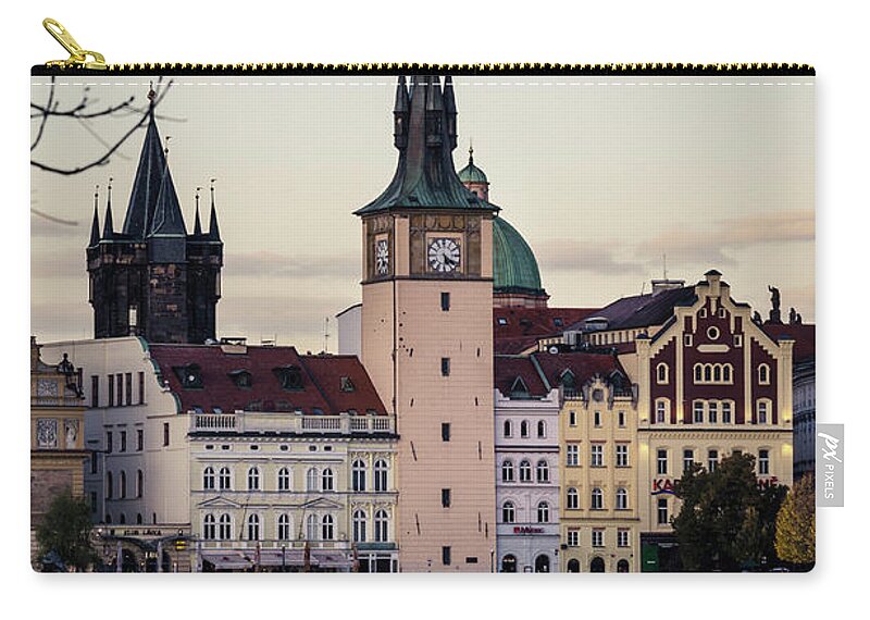 Prague Zip Pouch featuring the photograph Prague from Vltava #2 by Jelena Jovanovic