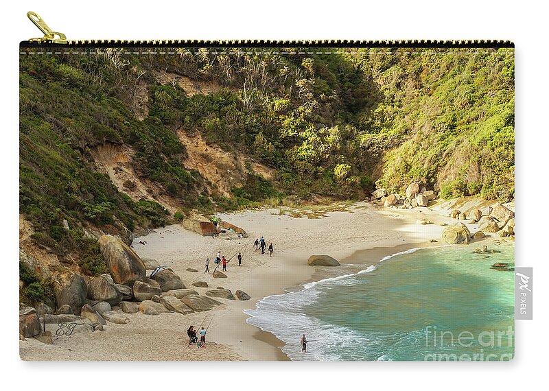 People Zip Pouch featuring the photograph Salmon Holes, Albany, Western Australia by Elaine Teague