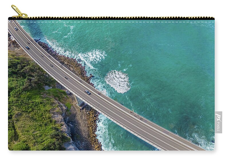 Bridge Zip Pouch featuring the photograph Sea Cliff Bridge No 4 #1 by Andre Petrov