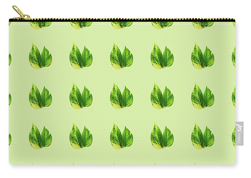 Leaf Zip Pouch featuring the photograph Seamless leaf pattern #2 by Fabiano Di Paolo