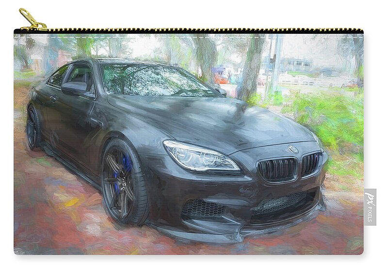 2017 Bmw M6 Competition Coupe Zip Pouch featuring the photograph 2017 BMW M6 Competition Coupe X119 by Rich Franco