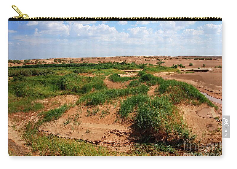Colors Of Gobi Desert Carry-all Pouch featuring the photograph Colors of Gobi desert by Elbegzaya Lkhagvasuren